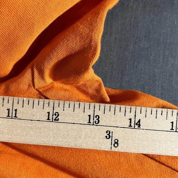 H/G By Collection Pants Womens Small Orange Cotton Trousers Buttons Vacation - Picture 9 of 10